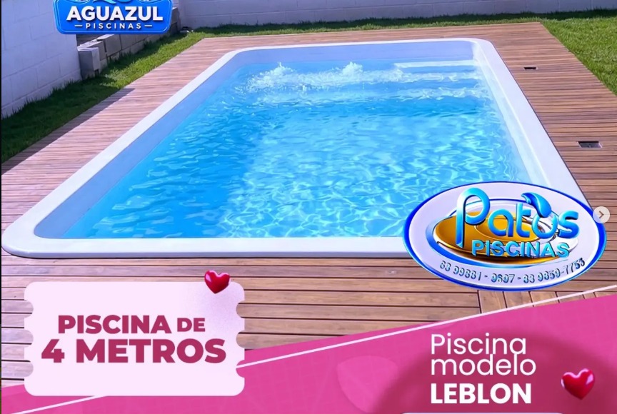 Piscina de fundo Patos Piscinas